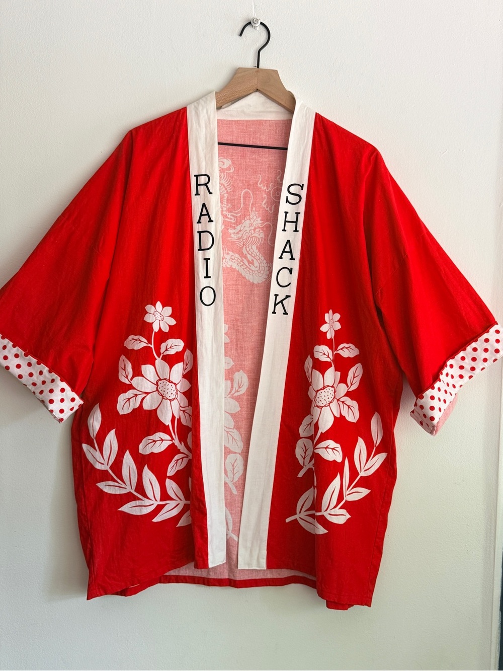 Radio Shack Vintage 70s-80s Employee Uniform Happi Coat Shirt Robe L/XL